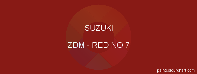 Suzuki paint ZDM Red No 7