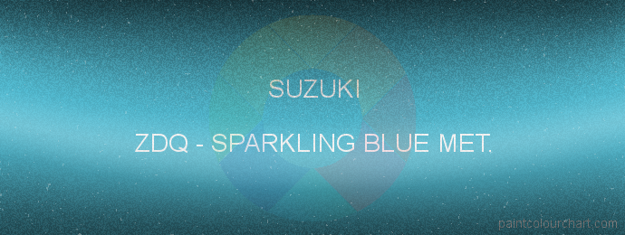 Suzuki paint ZDQ Sparkling Blue Met.