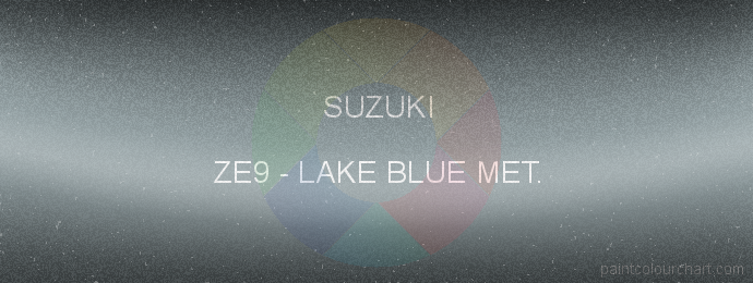 Suzuki paint ZE9 Lake Blue Met.