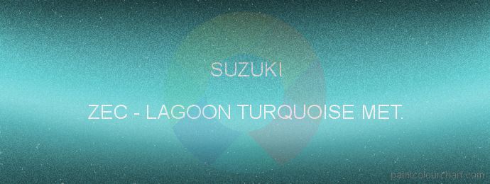 Suzuki paint ZEC Lagoon Turquoise Met.