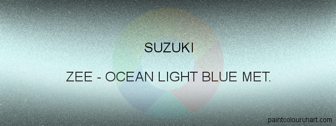 Suzuki paint ZEE Ocean Light Blue Met.