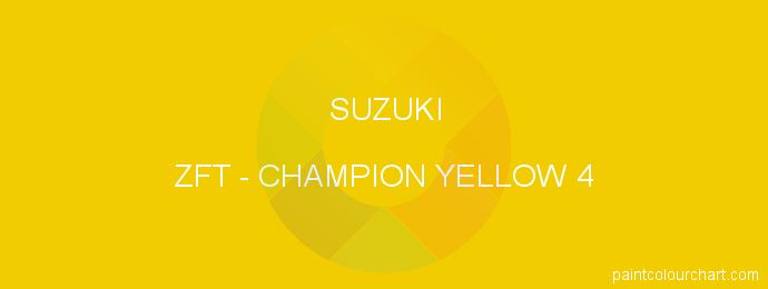Suzuki paint ZFT Champion Yellow 4