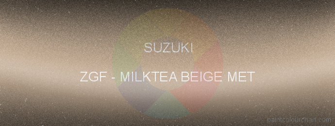Suzuki paint ZGF Milktea Beige Met