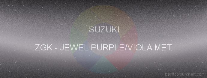 Suzuki paint ZGK Jewel Purple/viola Met.