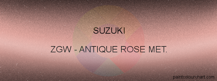 Suzuki paint ZGW Antique Rose Met.