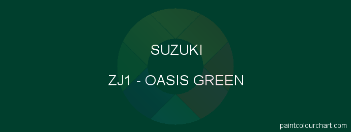 Suzuki paint ZJ1 Oasis Green