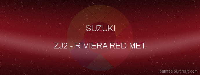 Suzuki paint ZJ2 Riviera Red Met.