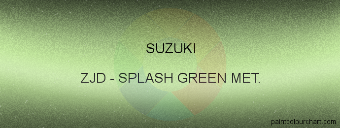 Suzuki paint ZJD Splash Green Met.