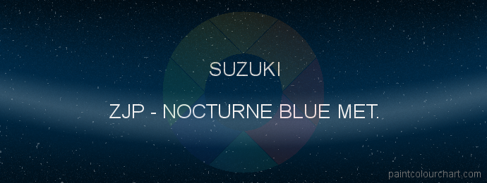 Suzuki paint ZJP Nocturne Blue Met.