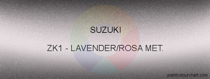 Suzuki paint ZK1 Lavender/rosa Met.