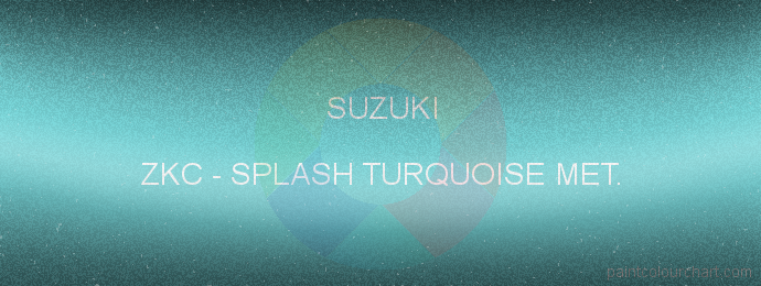 Suzuki paint ZKC Splash Turquoise Met.