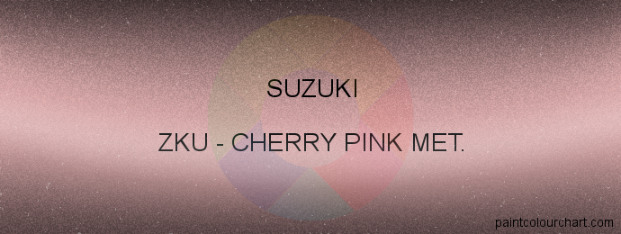 Suzuki paint ZKU Cherry Pink Met.
