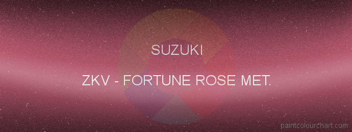 Suzuki paint ZKV Fortune Rose Met.