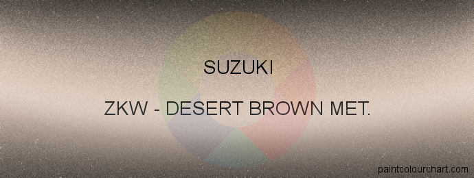 Suzuki paint ZKW Desert Brown Met.
