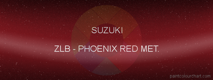 Suzuki paint ZLB Phoenix Red Met.