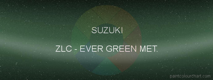 Suzuki paint ZLC Ever Green Met.