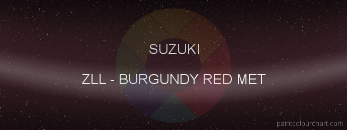 Suzuki paint ZLL Burgundy Red Met