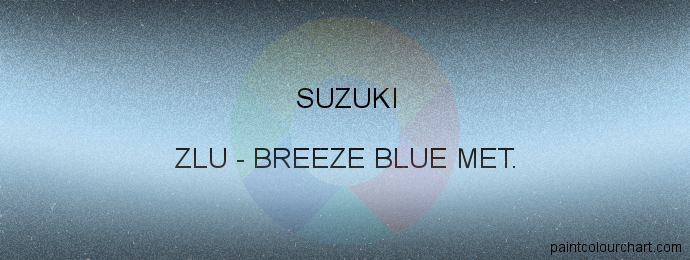 Suzuki paint ZLU Breeze Blue Met.