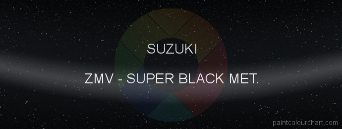 Suzuki paint ZMV Super Black Met.