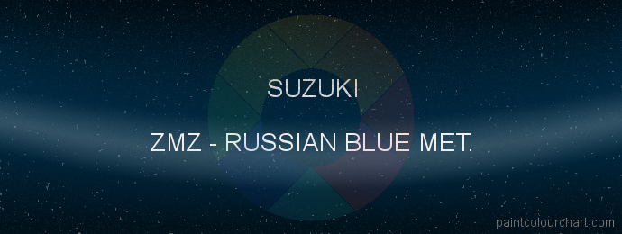 Suzuki paint ZMZ Russian Blue Met.