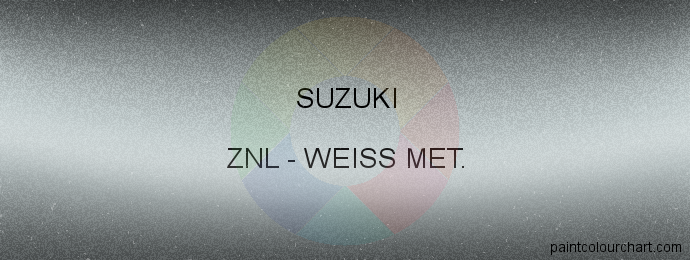 Suzuki paint ZNL Weiss Met.