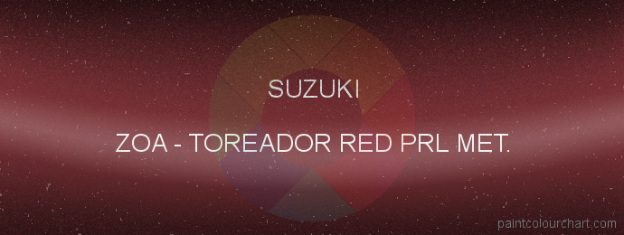 Suzuki paint ZOA Toreador Red Prl Met.