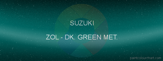 Suzuki paint ZOL Dk. Green Met.