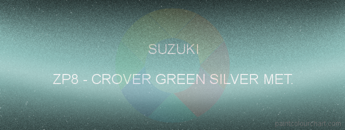 Suzuki paint ZP8 Crover Green Silver Met.