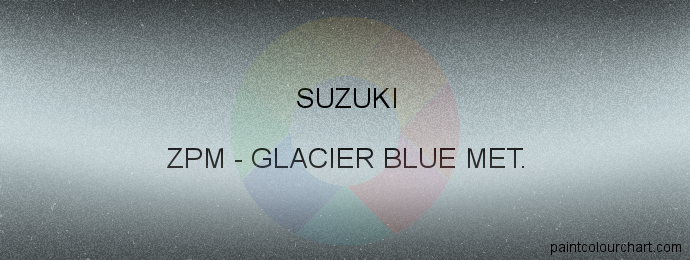 Suzuki paint ZPM Glacier Blue Met.