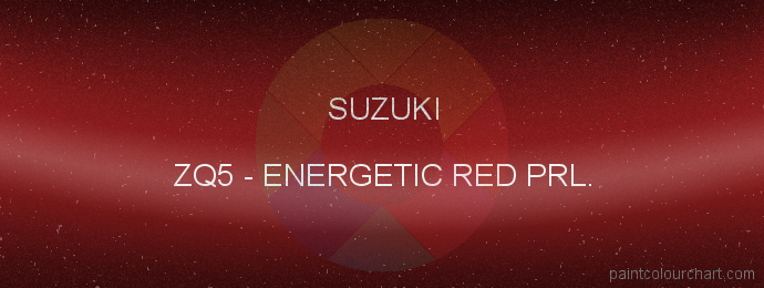 Suzuki paint ZQ5 Energetic Red Prl.