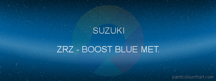 Suzuki paint ZRZ Boost Blue Met.