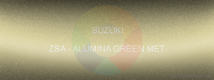 Suzuki paint ZSA Alumina Green Met.
