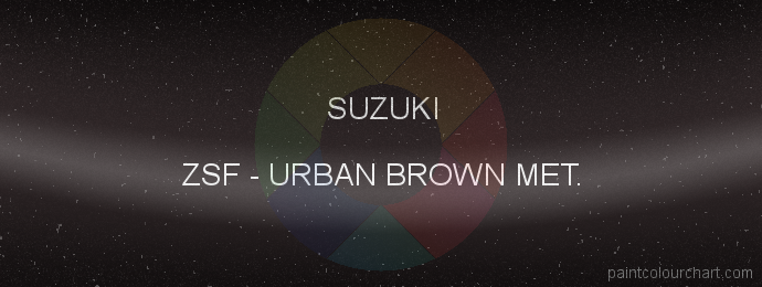 Suzuki paint ZSF Urban Brown Met.