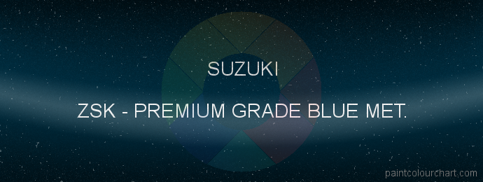 Suzuki paint ZSK Premium Grade Blue Met.
