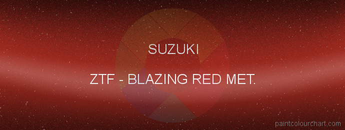 Suzuki paint ZTF Blazing Red Met.