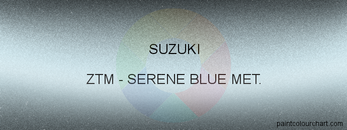 Suzuki paint ZTM Serene Blue Met.
