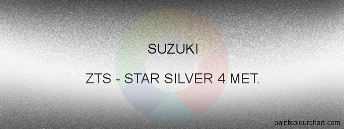 Suzuki paint ZTS Star Silver 4 Met.