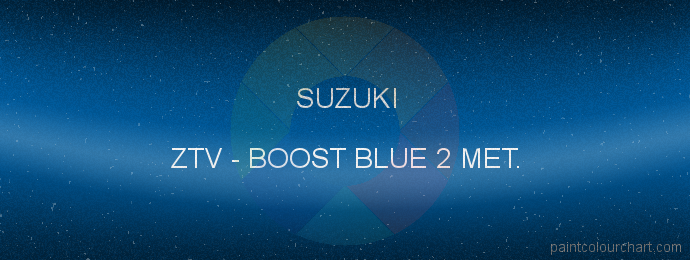 Suzuki paint ZTV Boost Blue 2 Met.