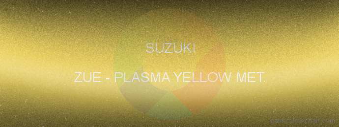 Suzuki paint ZUE Plasma Yellow Met.