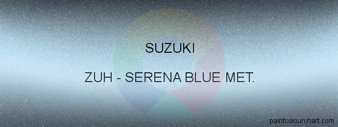 Suzuki paint ZUH Serena Blue Met.