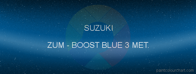 Suzuki paint ZUM Boost Blue 3 Met.