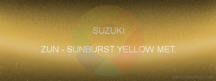Suzuki paint ZUN Sunburst Yellow Met.
