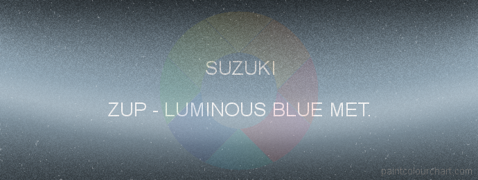 Suzuki paint ZUP Luminous Blue Met.