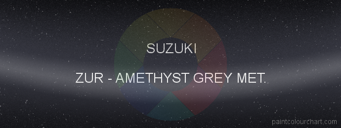 Suzuki paint ZUR Amethyst Grey Met.