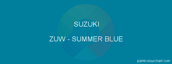 Suzuki paint ZUW Summer Blue