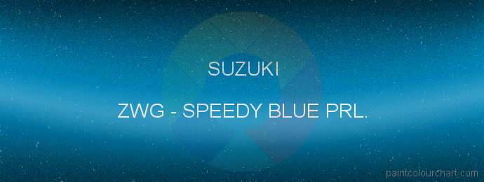 Suzuki paint ZWG Speedy Blue Prl.