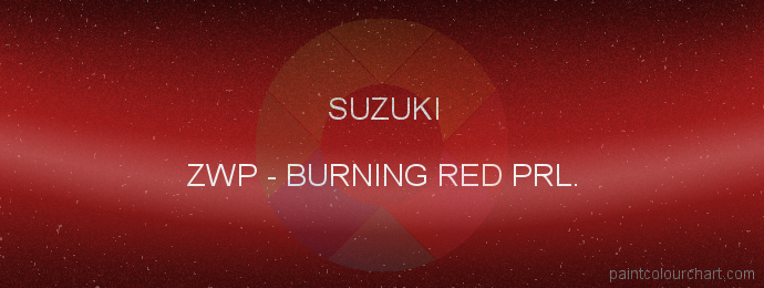Suzuki paint ZWP Burning Red Prl.