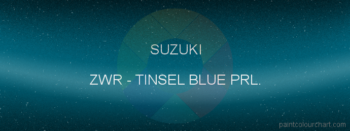 Suzuki paint ZWR Tinsel Blue Prl.