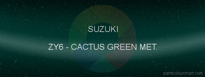 Suzuki paint ZY6 Cactus Green Met.