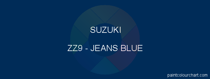 Suzuki paint ZZ9 Jeans Blue
